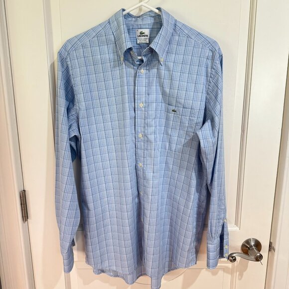 Lacoste Men's Long‎ Sleeve Button Down Shirt Size 42 (L) - Picture 1 of 5